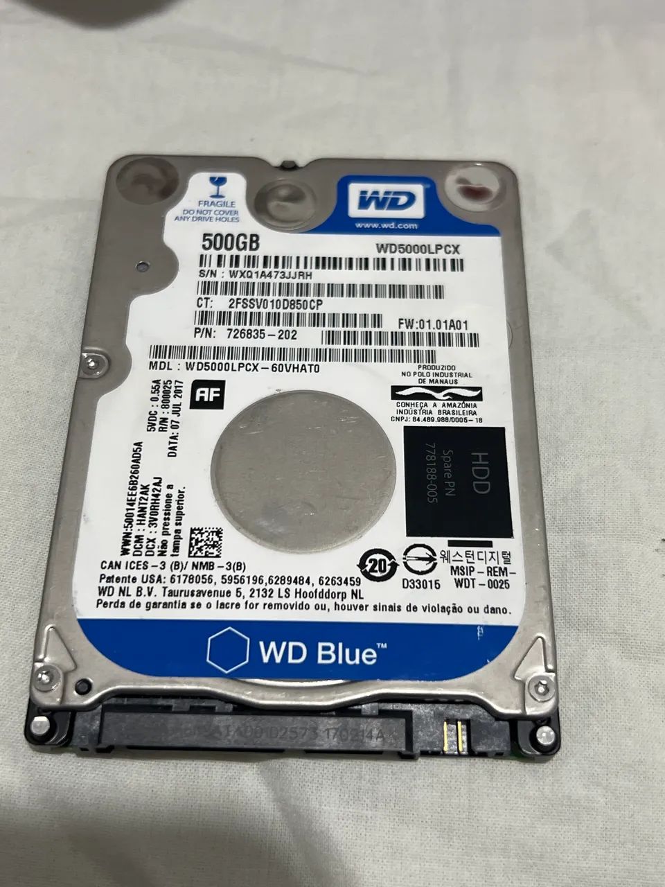 Hd Sata Interno 500Gb422991263926865922