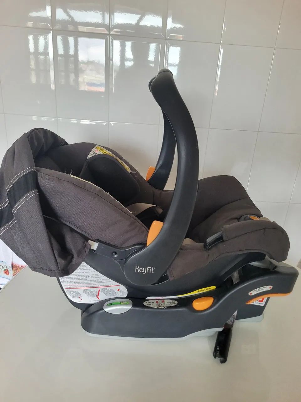 Bebê conforto Chicco KeyFit usado em ótimo estado,com isofix - Foto 2
