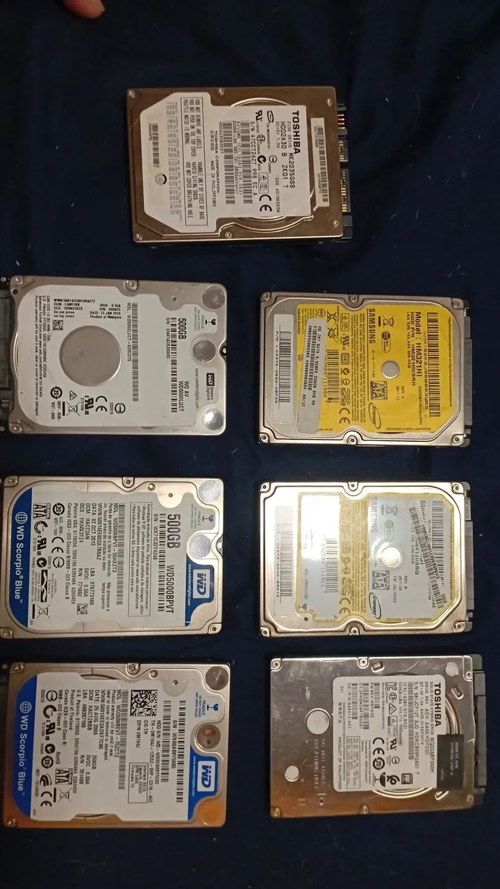 Lote de  7HDs Sata para notebook  - Foto 5