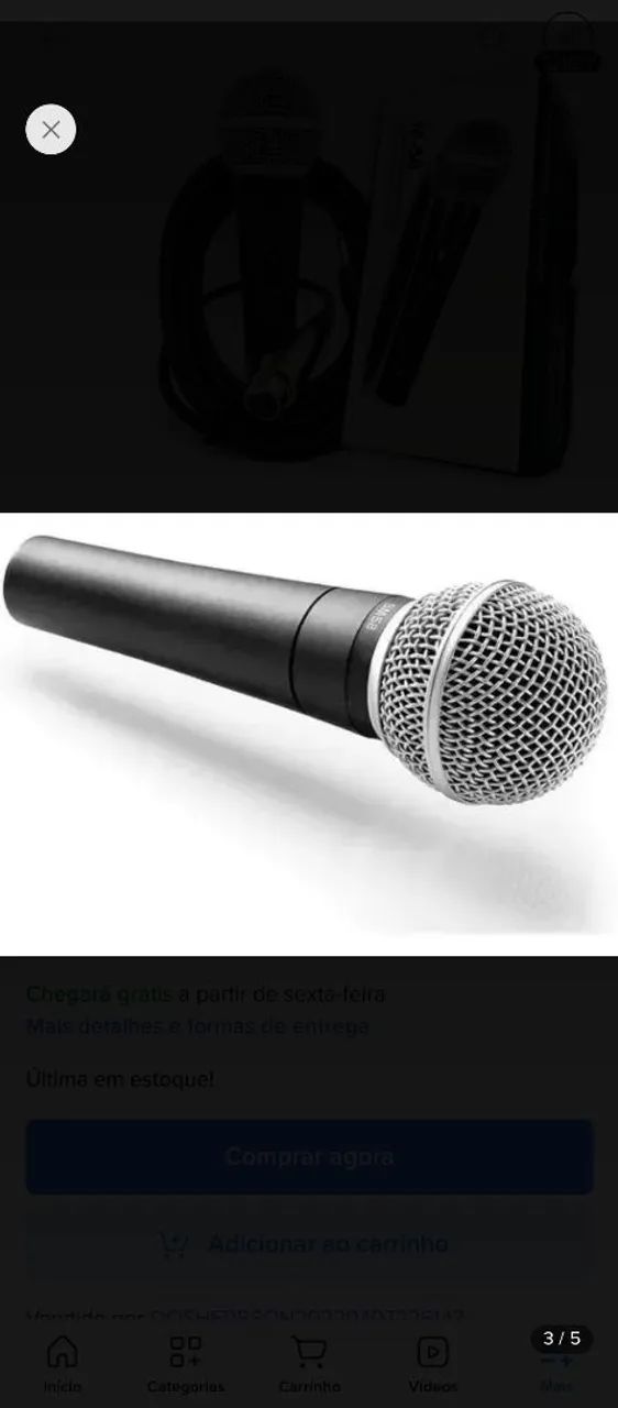 Microfone dinâmico promoção relâmpago  - Foto 4