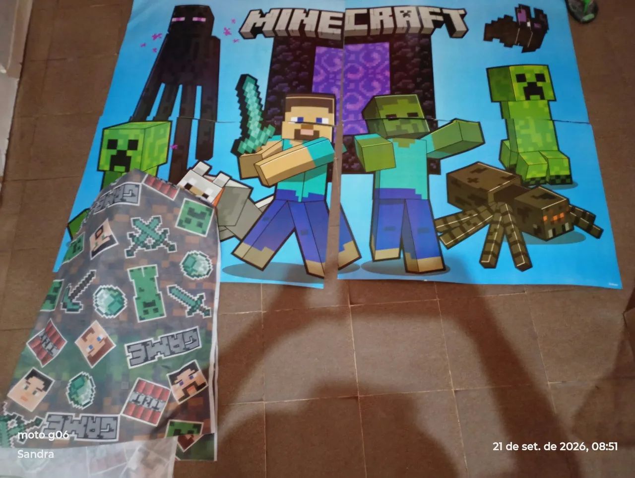 Painel do Minecraft e uma toalha em tnt - Foto 2