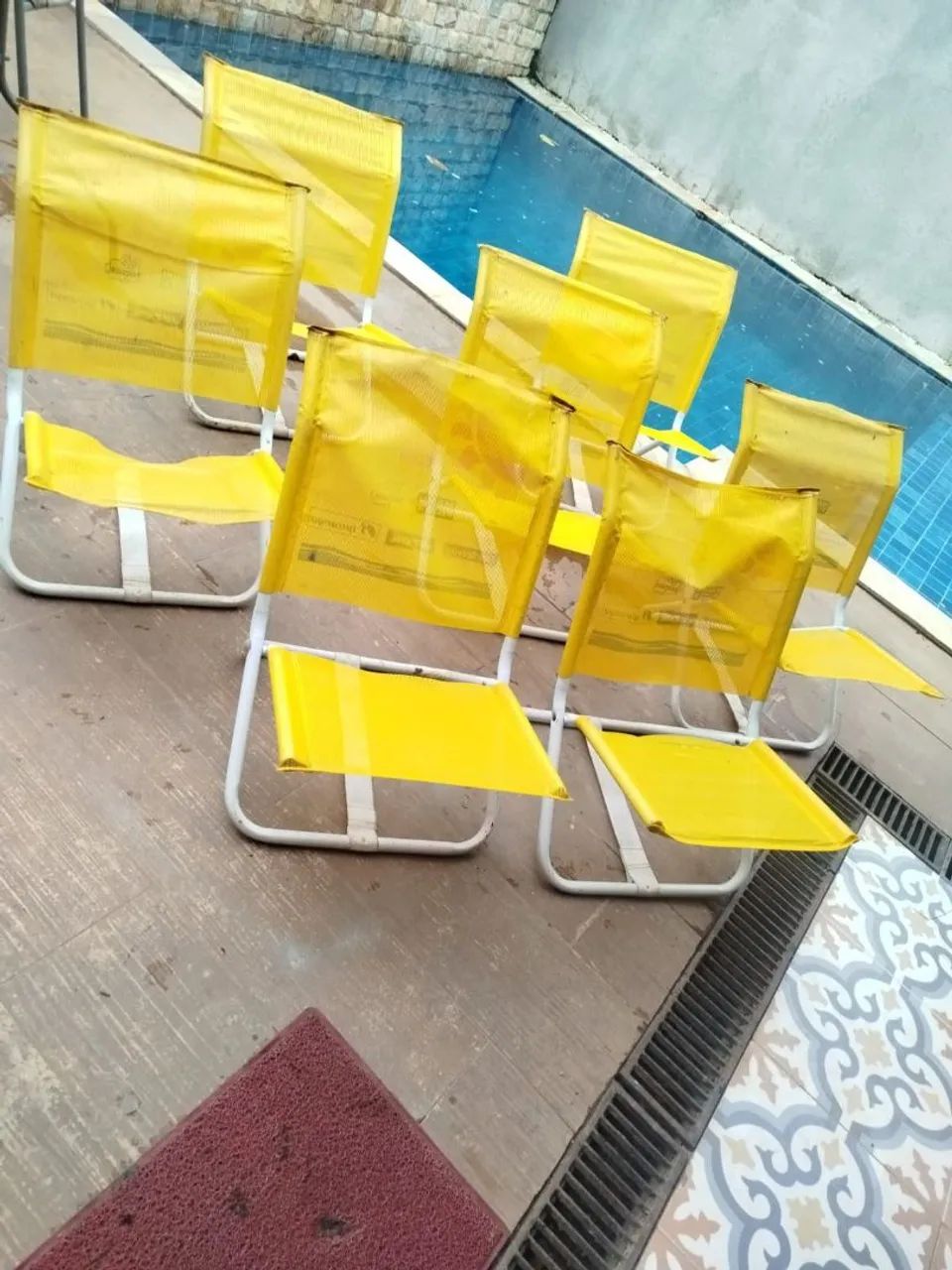 7 cadeiras de praia piscina  - Foto 2