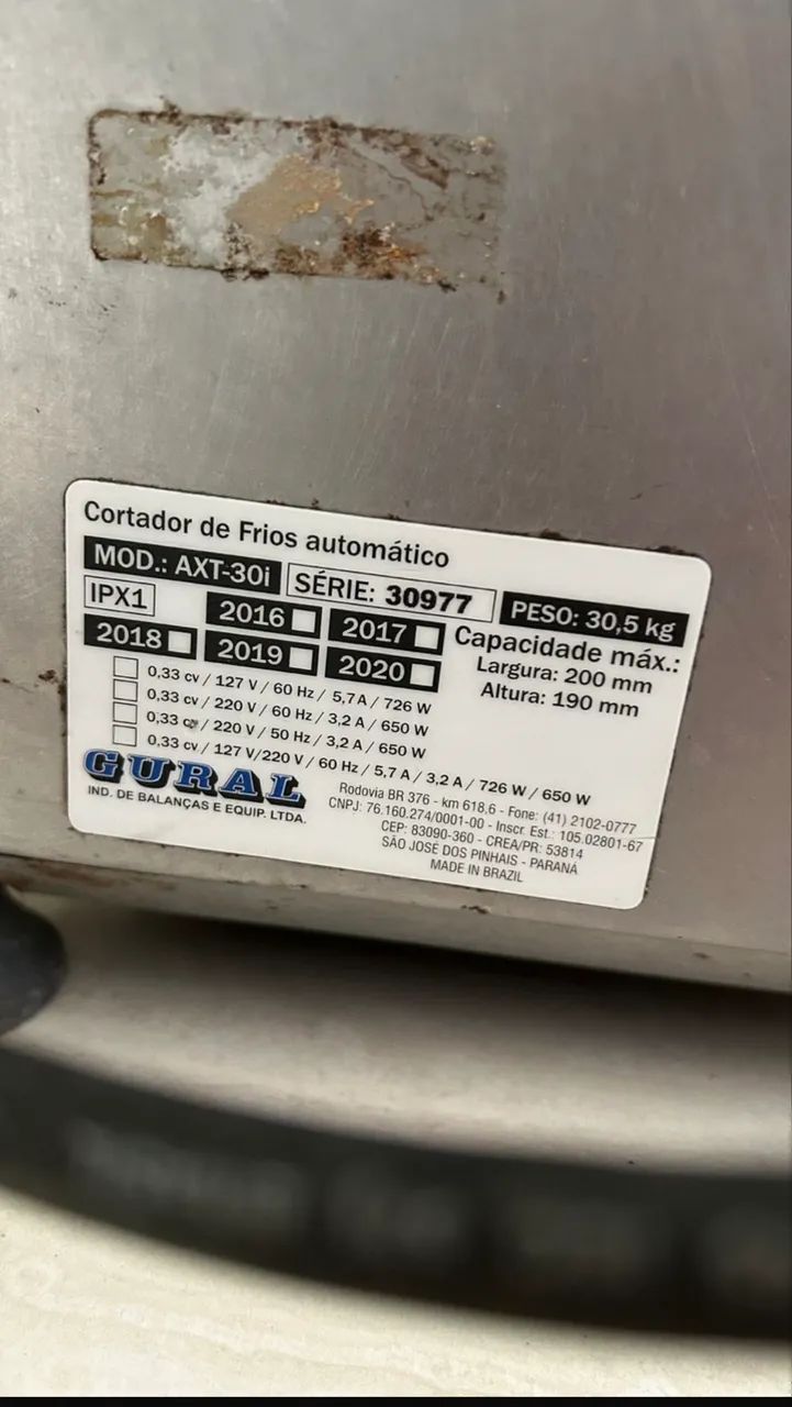 Fatiador de frios automático Gural 