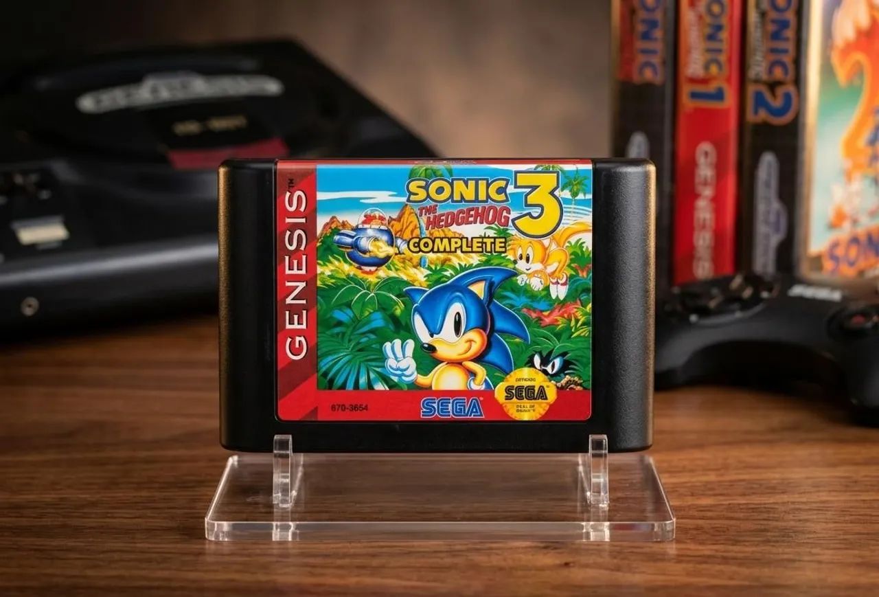 Jogo sonic 3 complete sega mega drive genesis repro.