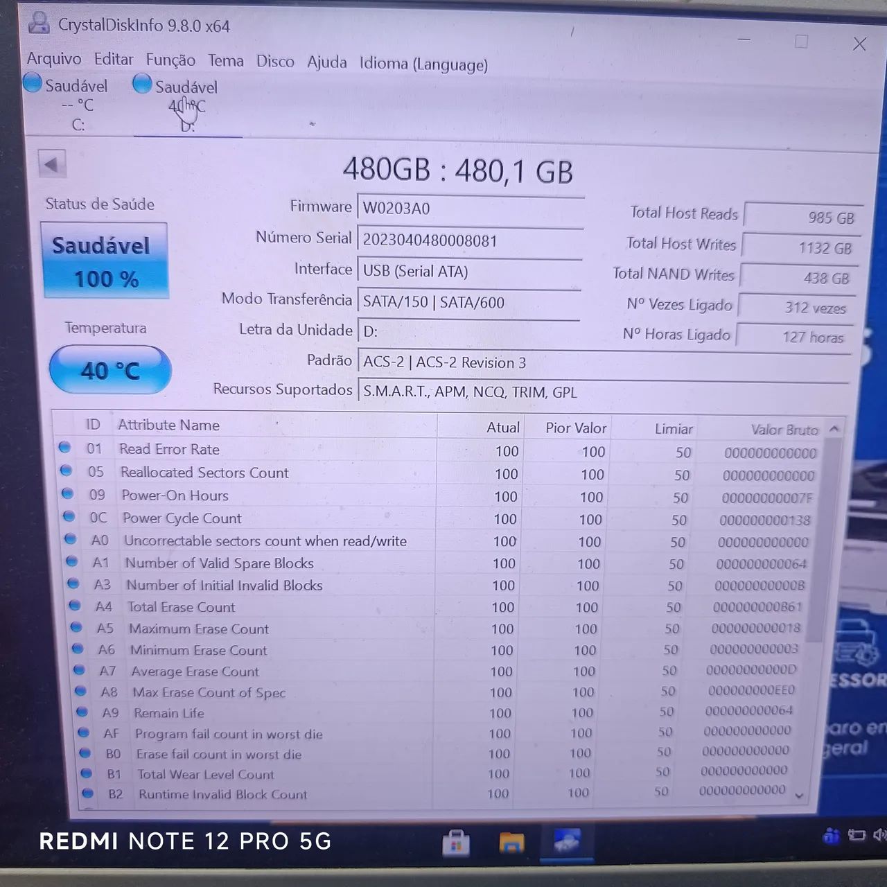 SSD 480 GB SATA - Foto 2