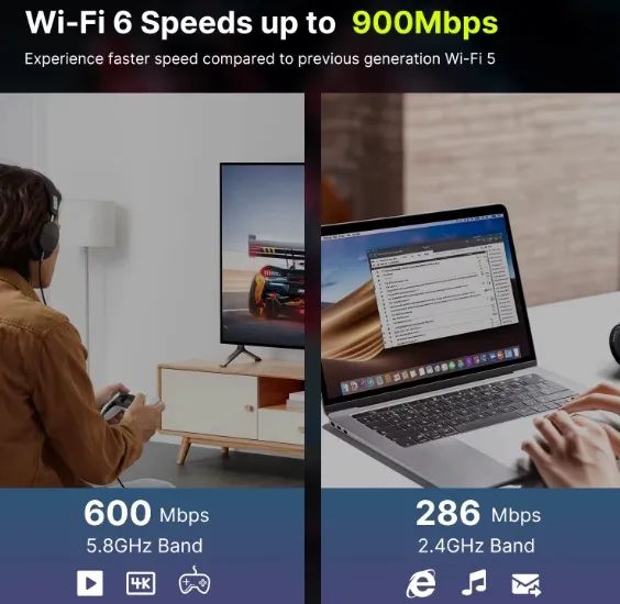 Adaptador USB WiFi6 + BT - Foto 3