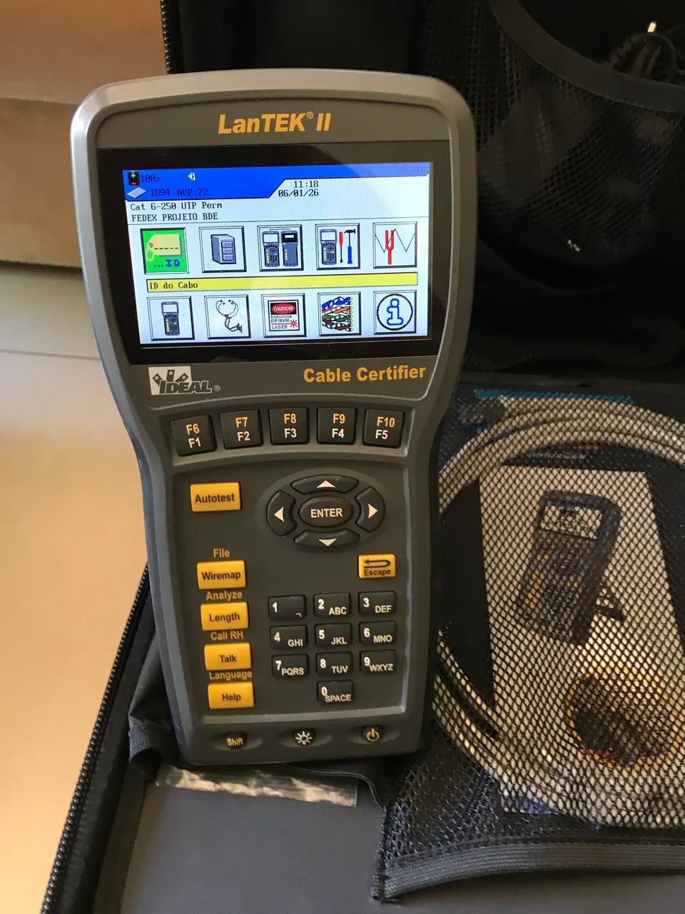 Ideal Lantek II 350 - Certificador de rede - Foto 2