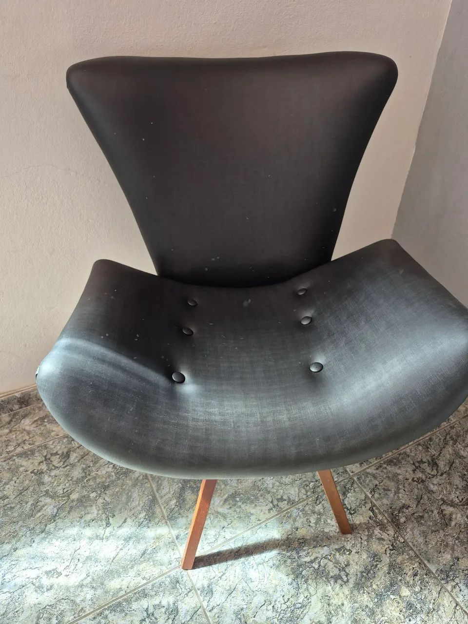 Poltrona Preta Decorativa  - Foto 2