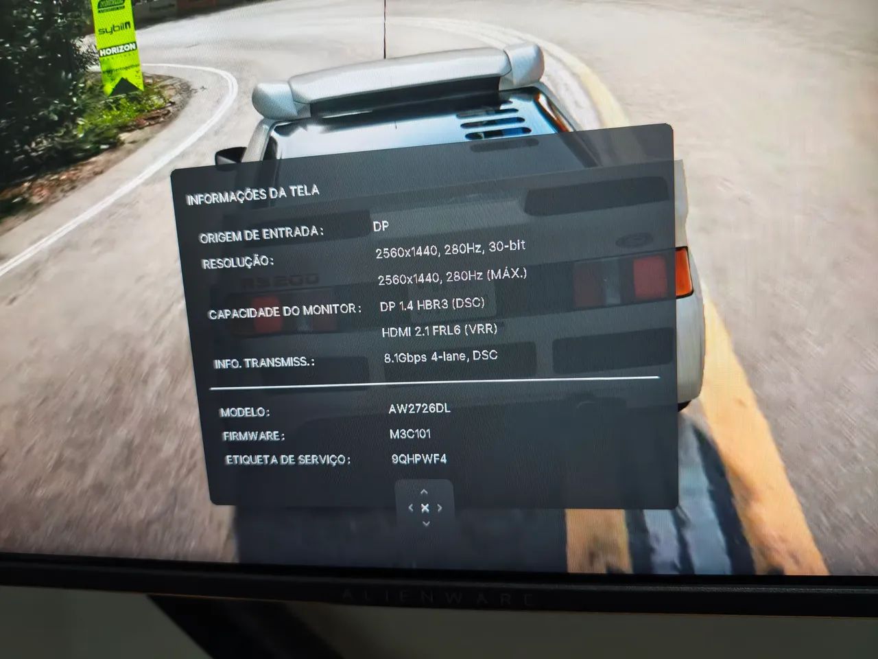 Monitor DELL Alienware QHD 280Hz IPS 27 Polegadas (Produto novo) - Foto 3