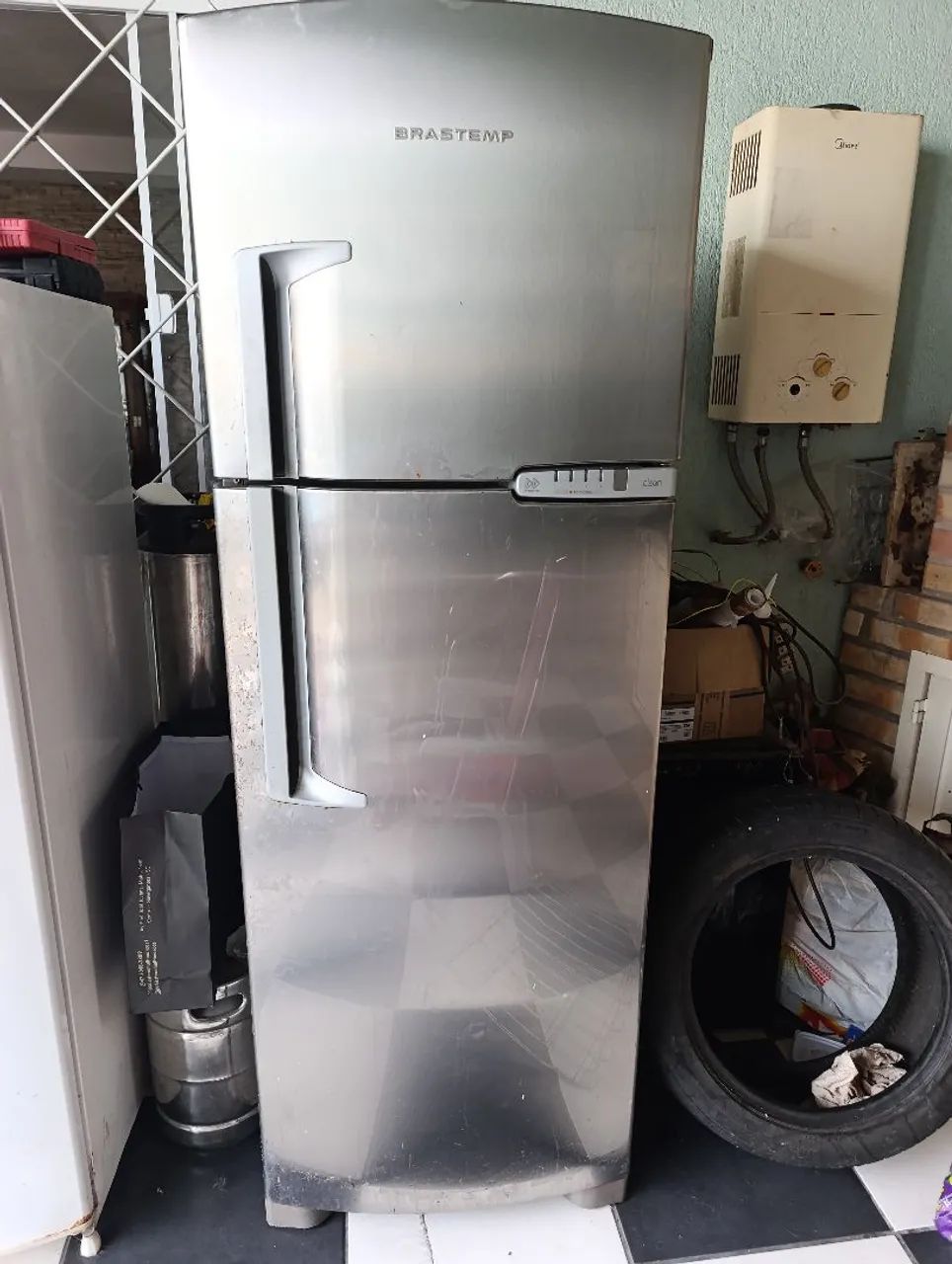 Geladeira Brastemp inox 