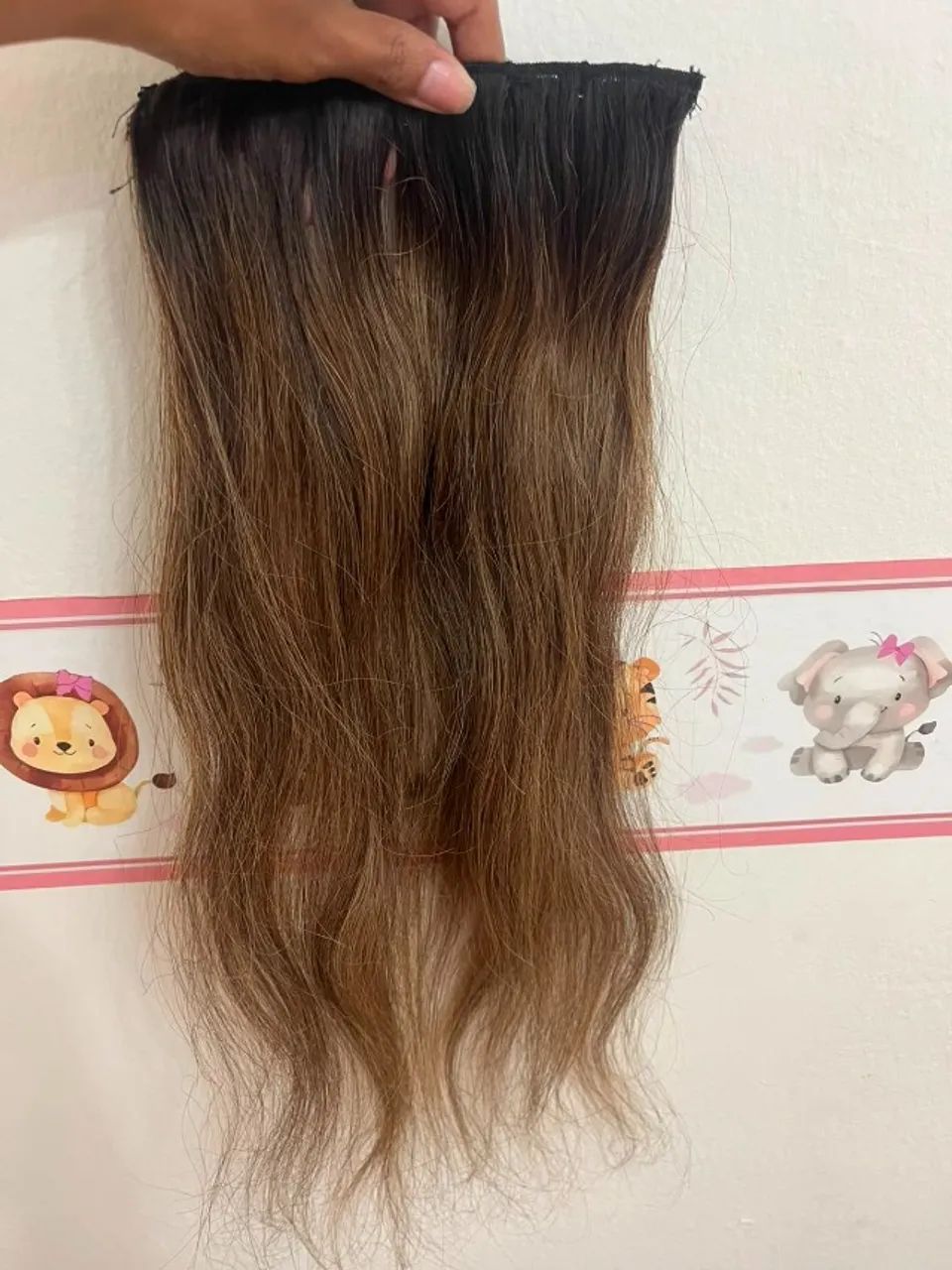 Cabelo humano. 100g, duas faixas - Foto 3