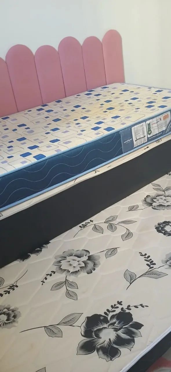 CAMA BOX PARA SOLTEIRO COM CAMA EXTRA.