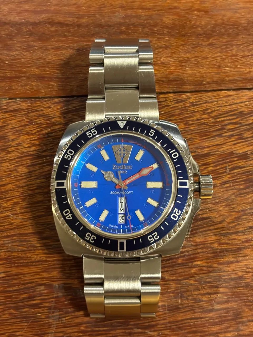 Relógio Zodiac V-Wolf Diver 300 FULL SET - Foto 2