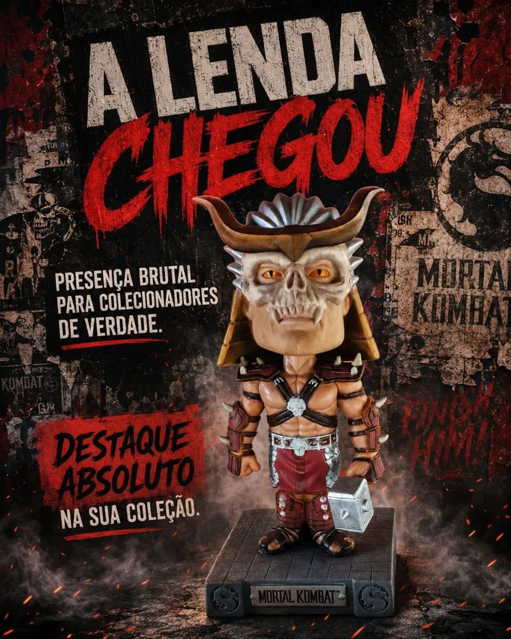 Funko wacky wobbler mortal Kombat Shao Khan sem caixa - Hobbies e