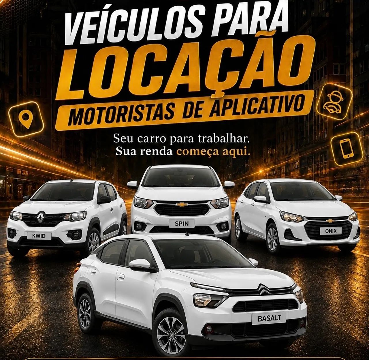 LOCAÇ ÃO DE CARRO PARA UBER - Foto 2