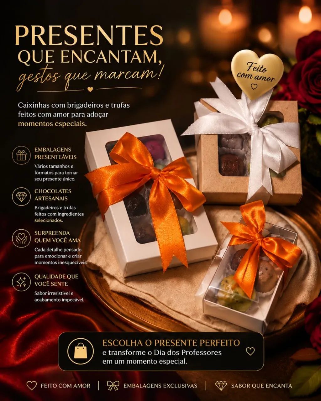 Brigadeiros para presentear 