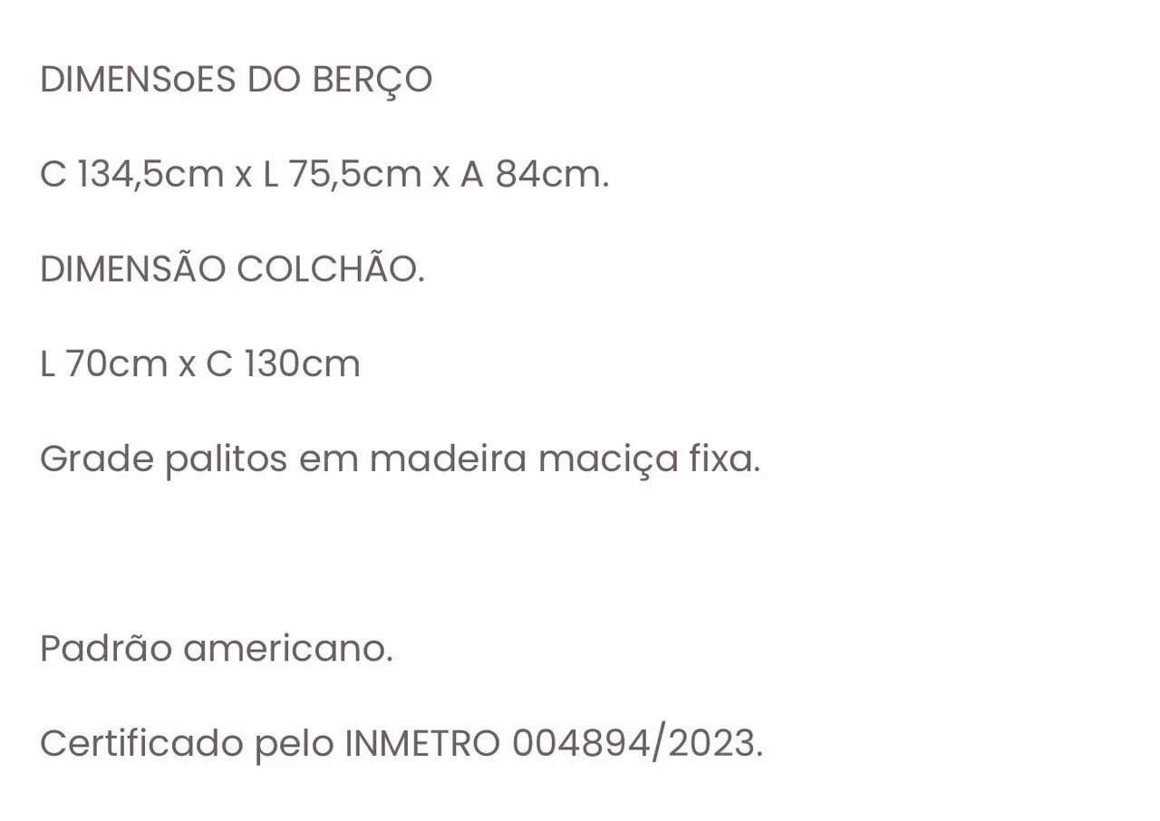 Berço americano  - Foto 3