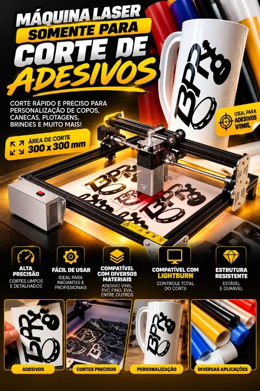 Maquina de Laser para Adesivo Vinil