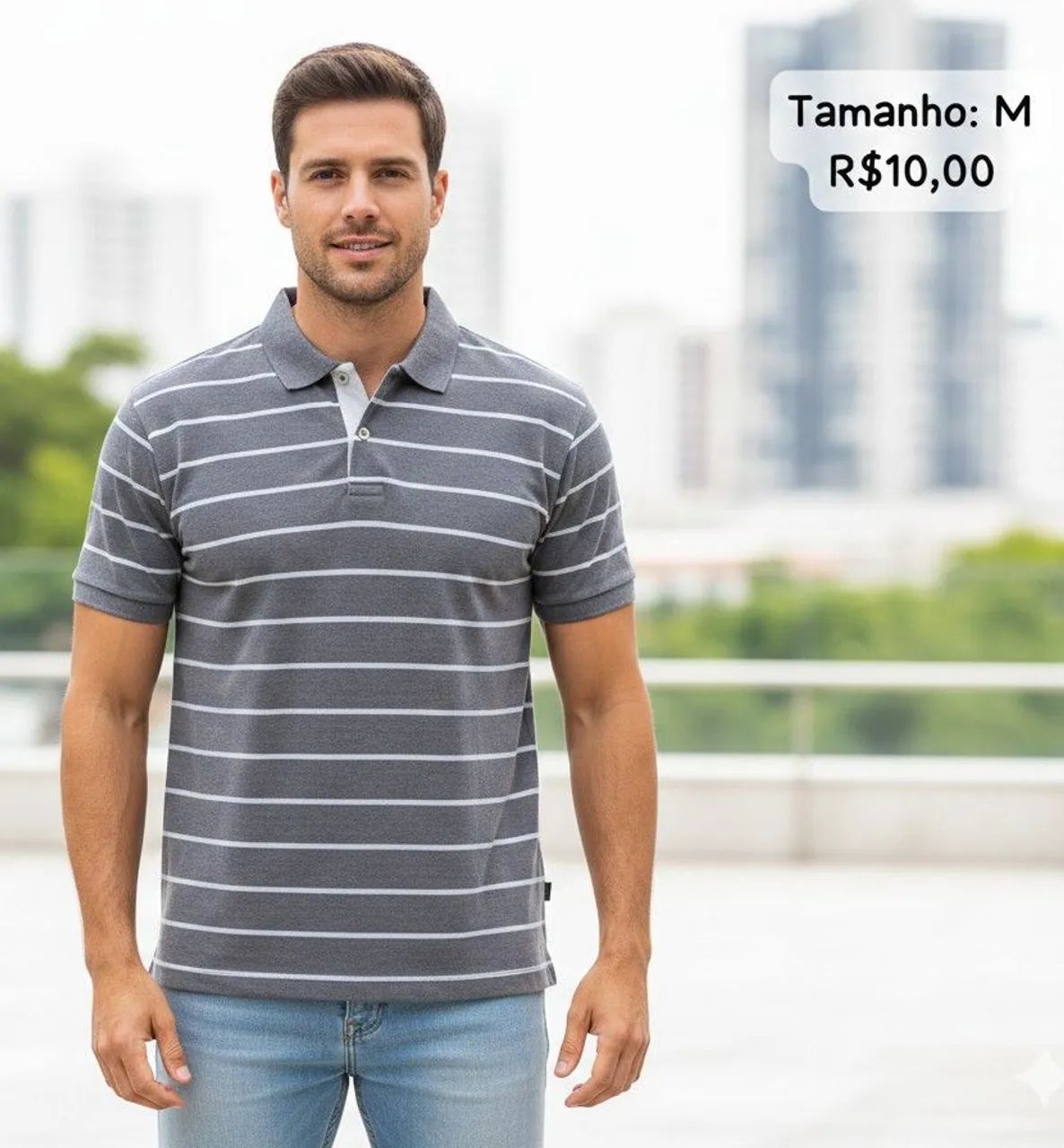 Blusas Gola Polo Masculina - Foto 4