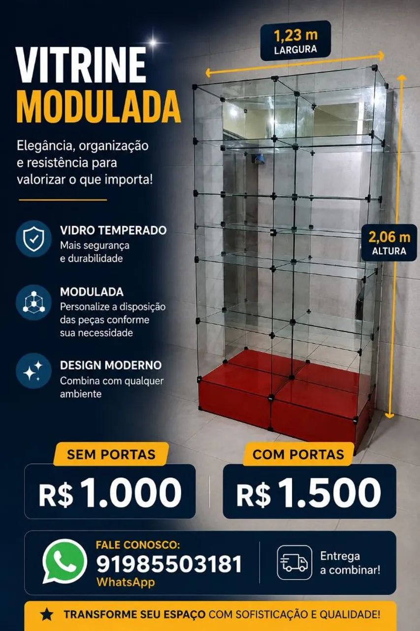 Vendo Vitrine Modulada 