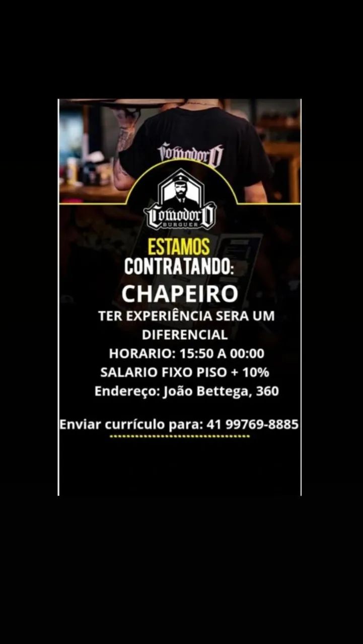 Vaga Chapeiro 