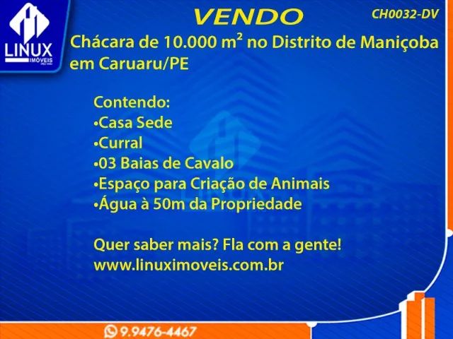 Chácara no Distrito de Maniçoba em Caruaru/PE à Venda (CH0032-DV) - Foto 2