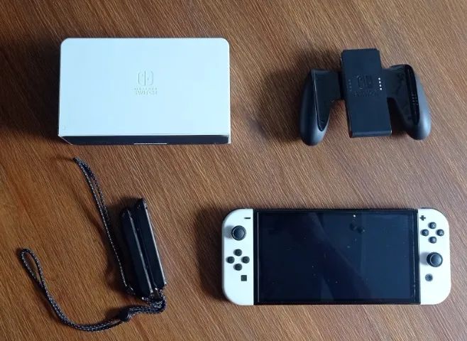Nintendo Switch OLED 64gb branco bloqueado - Foto 2