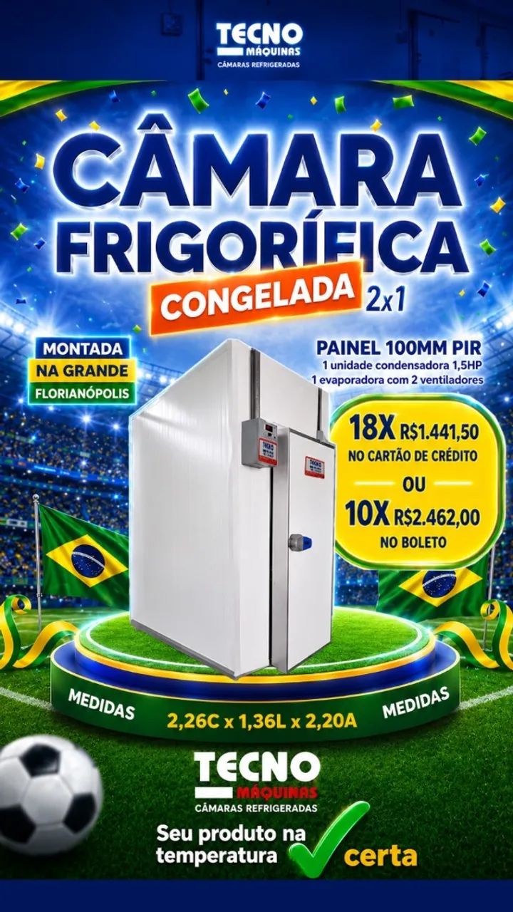 CAMARA CONGELADA 2X1 REFRI TECNO