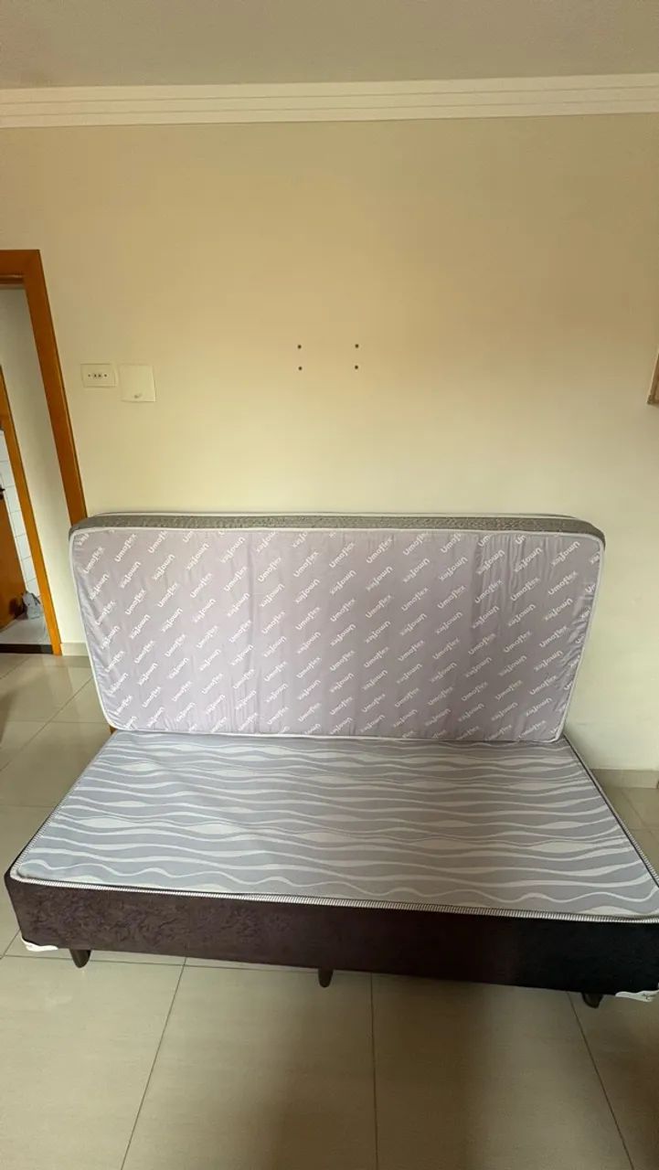 Vendo Cama Box Marquês e Colchão de Solteiro Umaflex - Foto 3