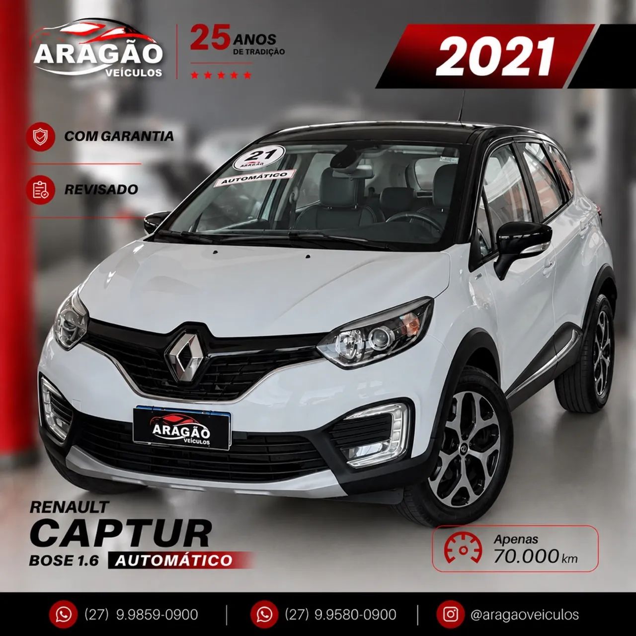 Renault Captur INTENSE 1.6 16V FLEX 5P AUT. 2021