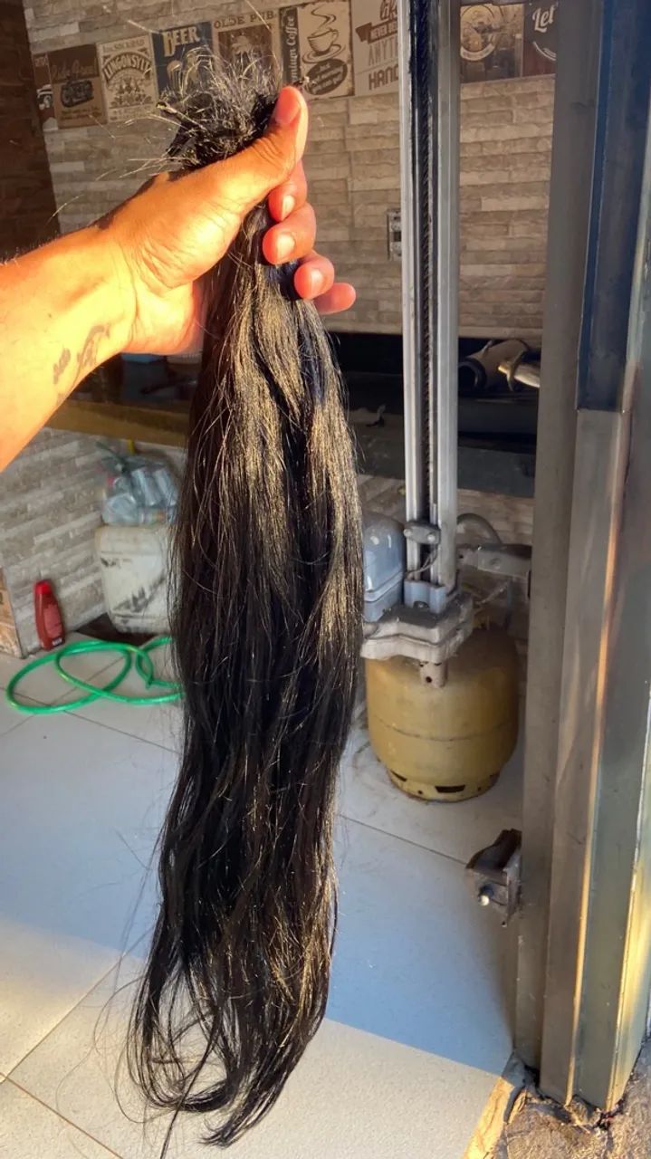Cabelo humano 60cm meu numero *