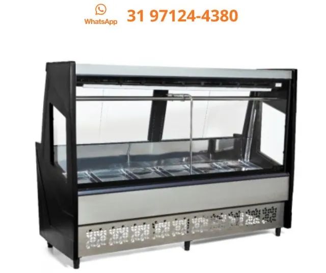 Balcão de Açougue 2m Preto Polar 127v