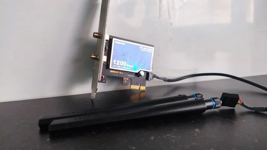 Placa de Rede Wi-Fi e Bluetooth Fenvi FV-AC1200 PCI-E - Foto 2