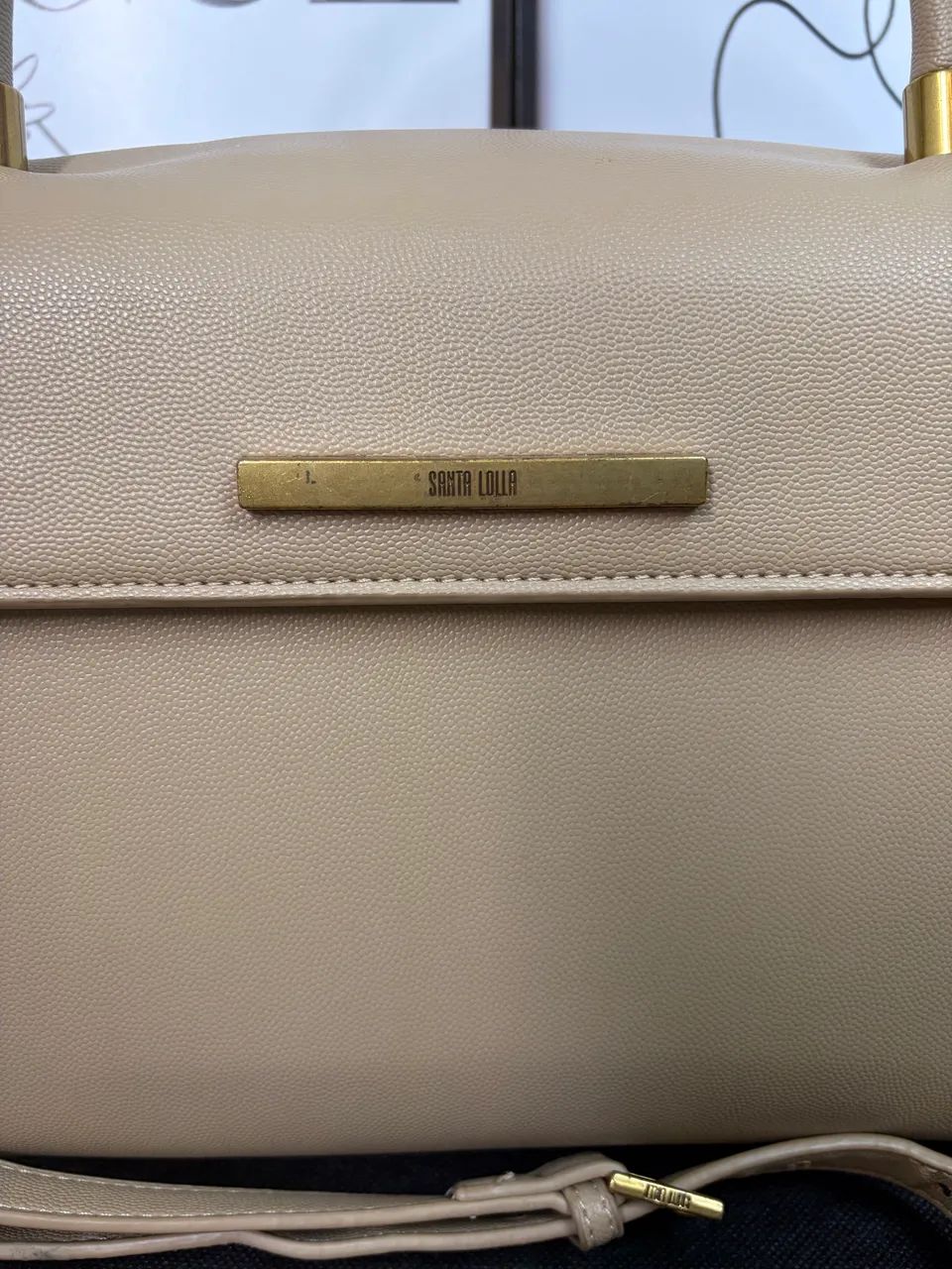 Bolsa tote bege Santa Lolla - Foto 2