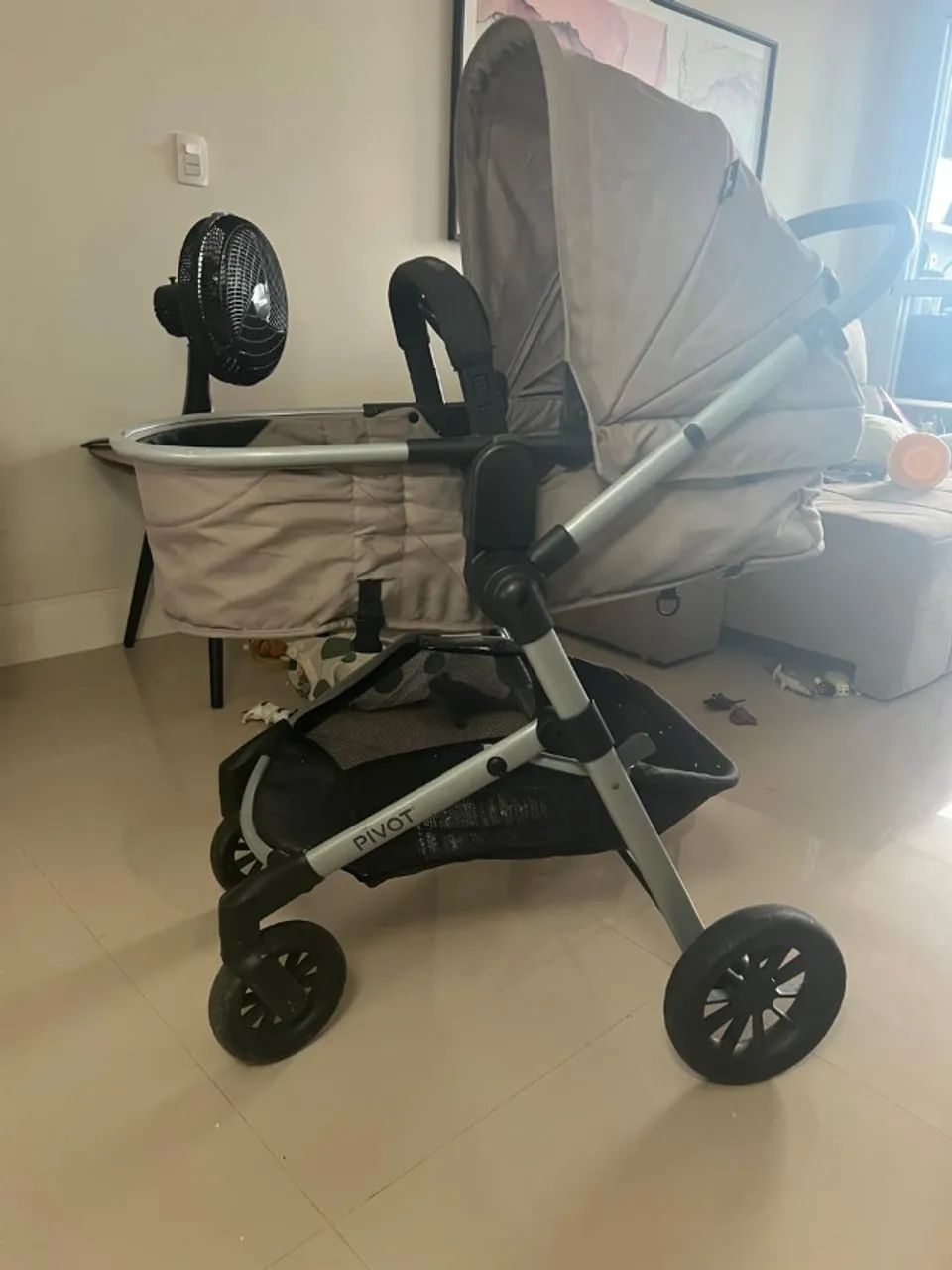 Carrinho de bebê 3 em 1 - Foto 2