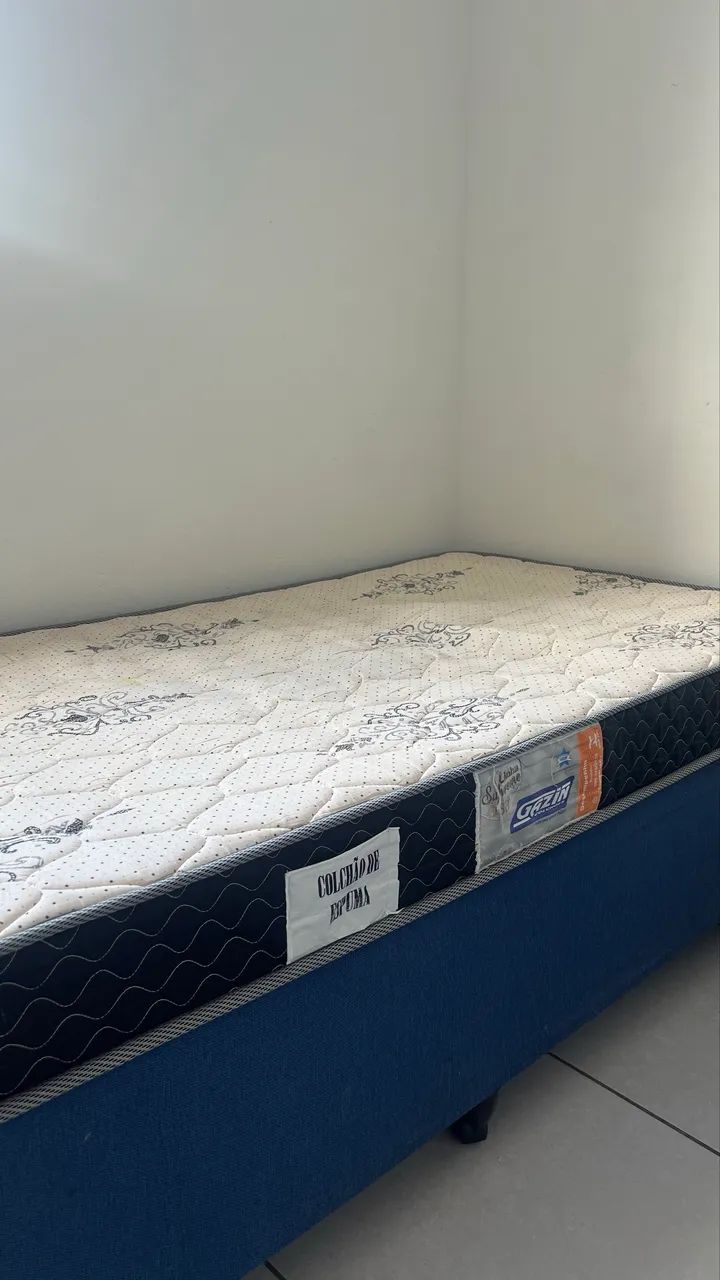 Cama + colchão solteiro 
