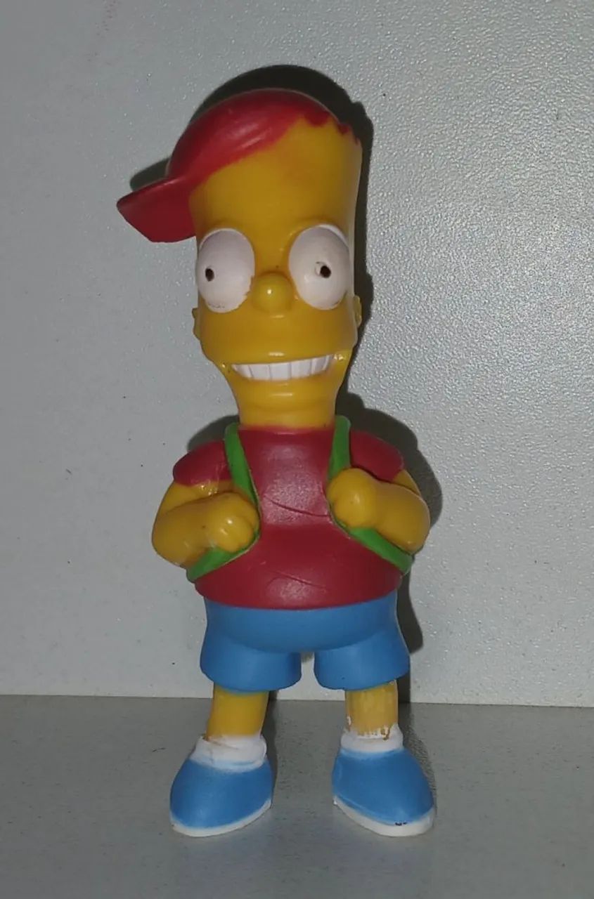 BONECO MINIATURA OS SIMPSONS BART SIMPSON ESTUDANTE