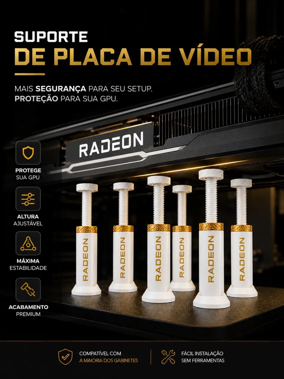 SUPORTE PREMIUM P/ PLACA DE VIDEO | R$39,90 - Foto 2