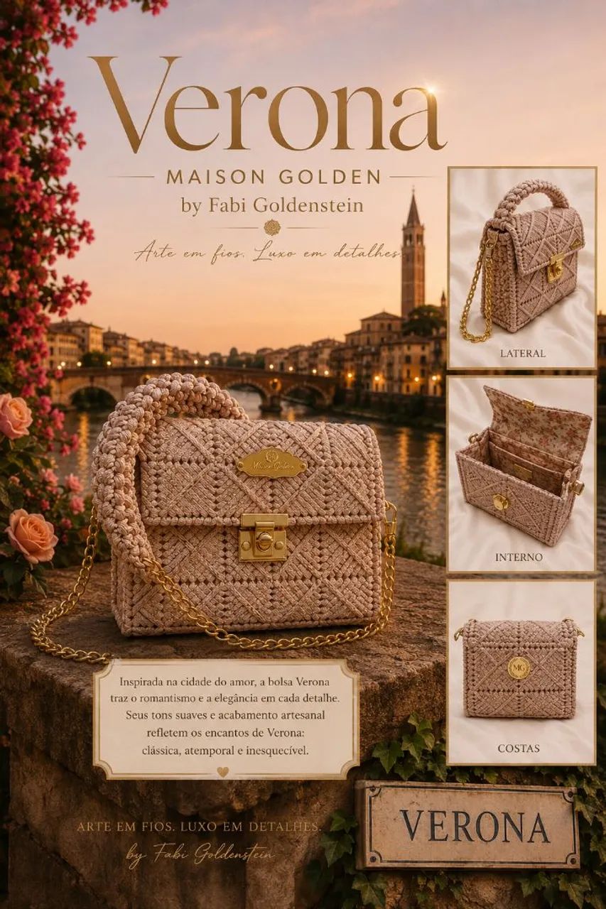 Bolsas na tela de croche