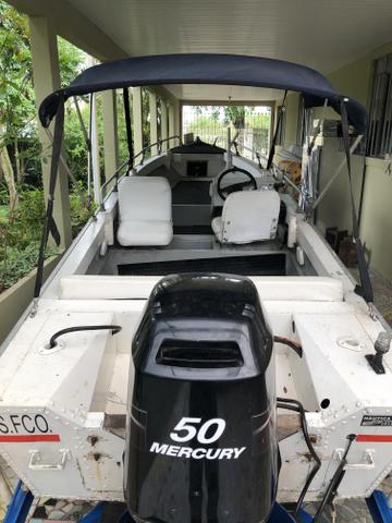Lancha Tocantins 16 pés c/ motor 50hp - Foto 3