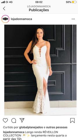 Vestido branco, usado apenas uma vez - Foto 3