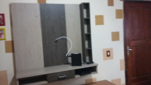Painel para tv com gaveta e nichos