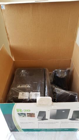 Sistema de Caixas de Som Logitech 2.1 canais Modelo R-20 - Foto 3