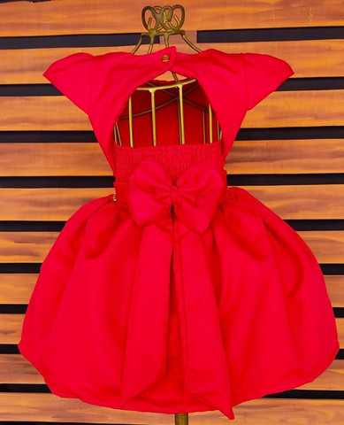 vestido vermelho tamanho 8