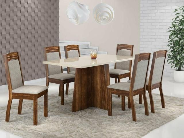  Mesa de jantar 6 lugares Iza *nova na caixa