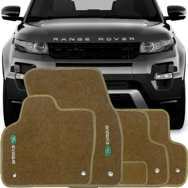 Jogo Tapete Land Rover Evoque 2015 à 2019 - Bege