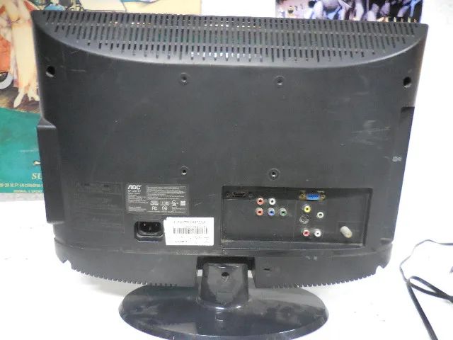 monitor tv 19 aoc ideal game antigo - Foto 5