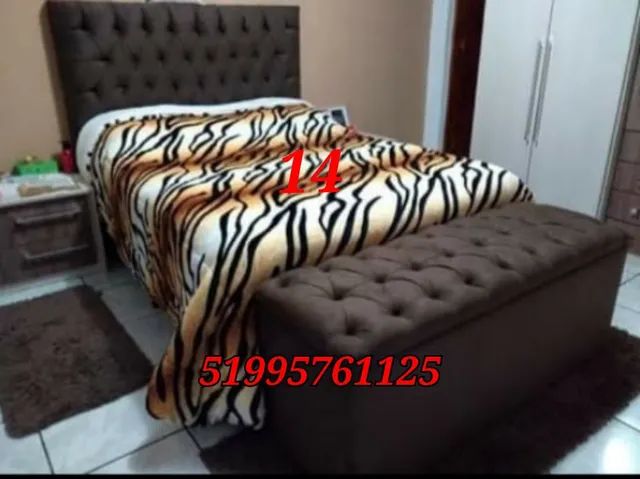 Cabeceira e baú pé de cama para cama box  - Foto 5