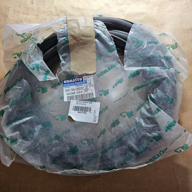 Escavadeira komatsu borracha guarnição vidro nova original 20Y5435372