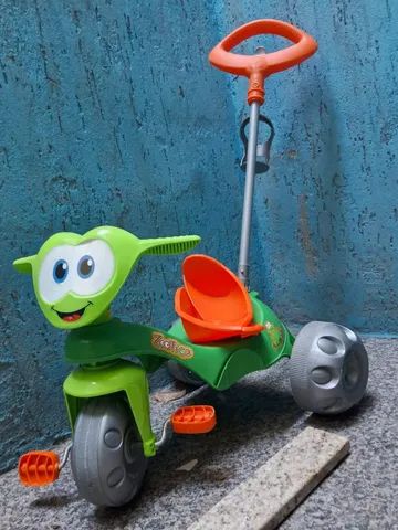 Triciclo Zootico Passeio E Pedal Verde Bandeirante Motoca